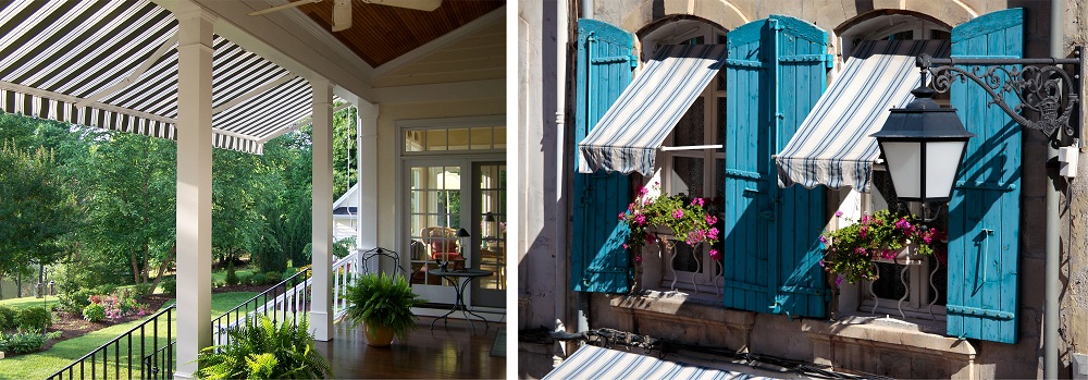 Awnings used to reduce heat Awnings used to reduce heat