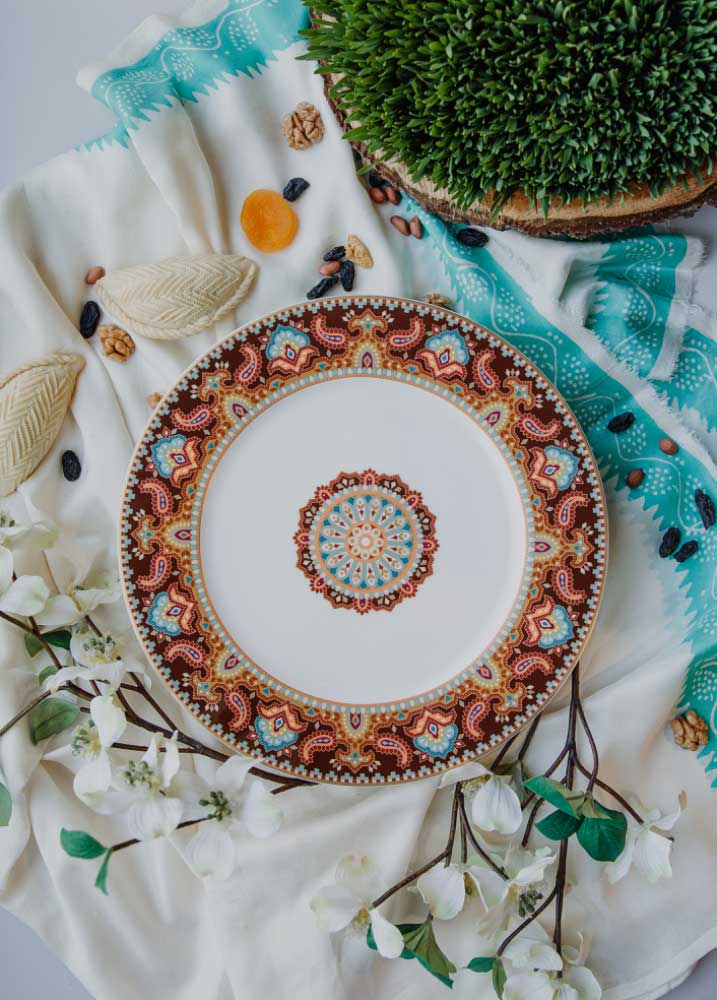 Dish Decorated for Display