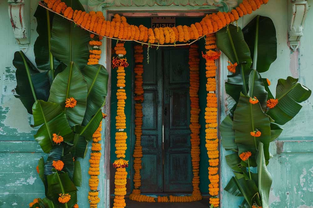 Plantain Décor for The Entrance