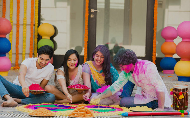 Home Decoration for Holi Home Decoration for Holi