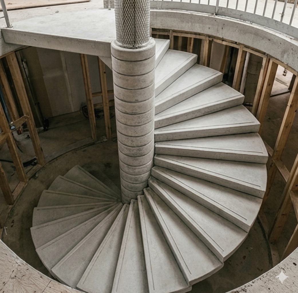 Spiral and Helical Stairs