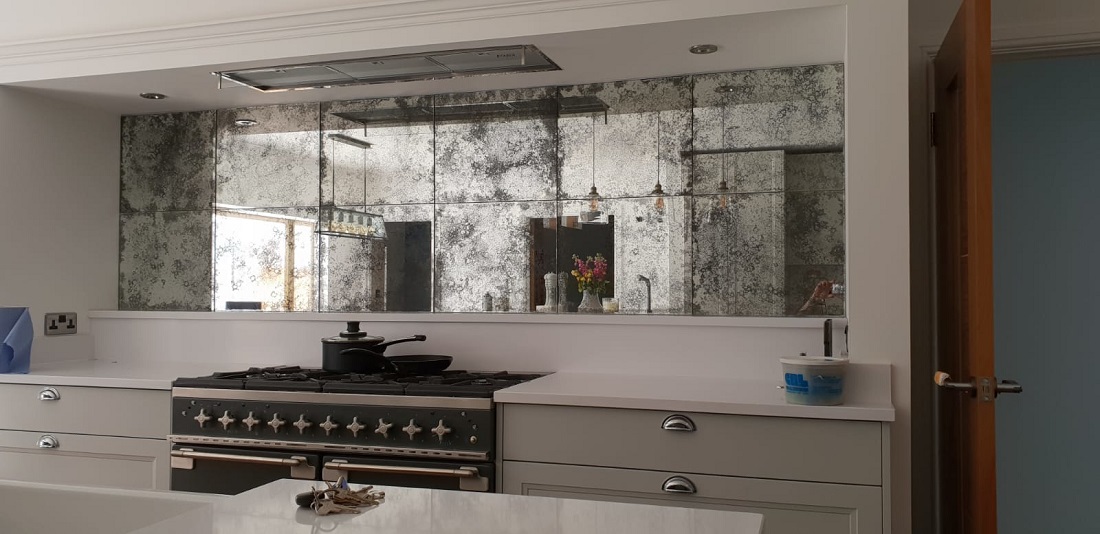 Mirrored Kitchen Backsplash