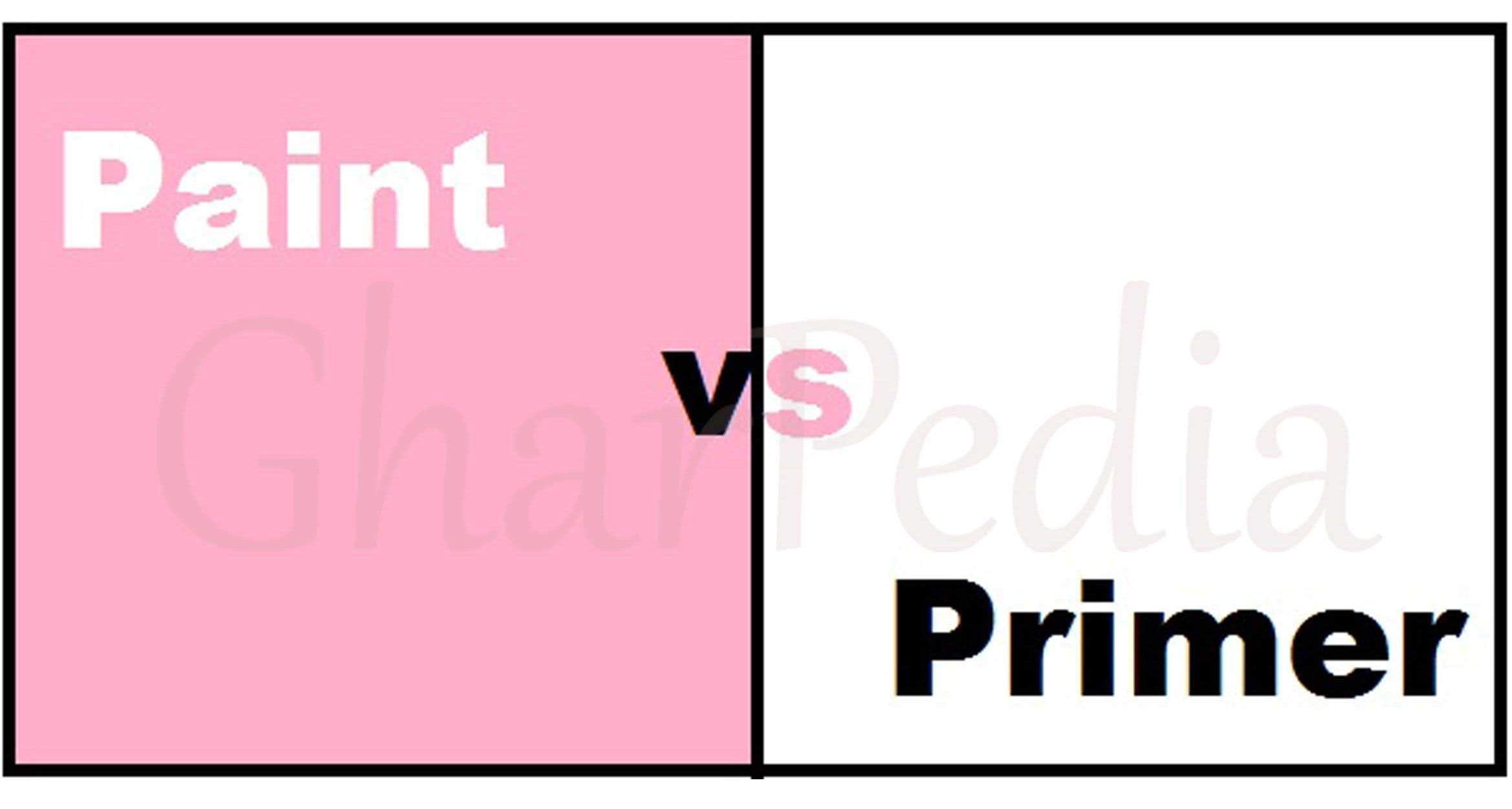 Difference between Primer and Paint
