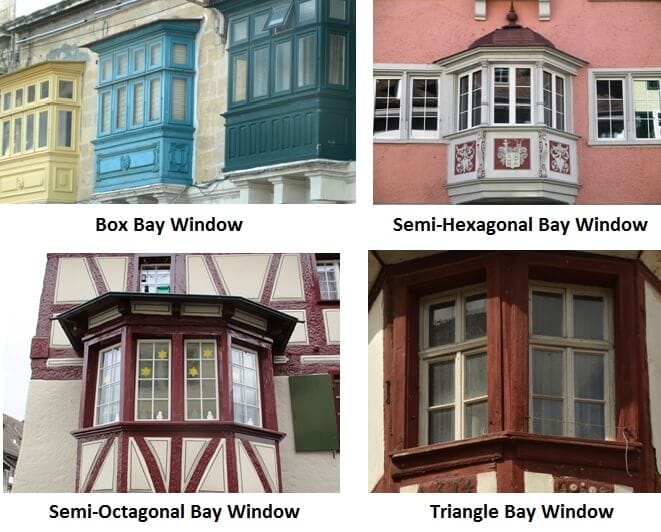 Box Bay Window, Semi Hexagonal Bay Window, Semi Octagonal Bay Window, Triangle Bay Window