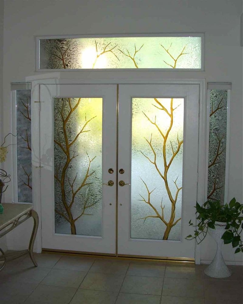 Frosted Glass Doors