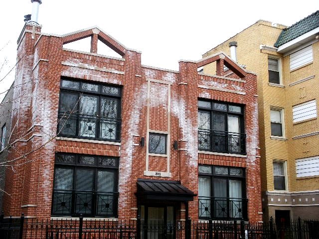 Efflorescence on Brick Wall
