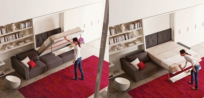 Swing bed system manufactured in Italy by Clei.