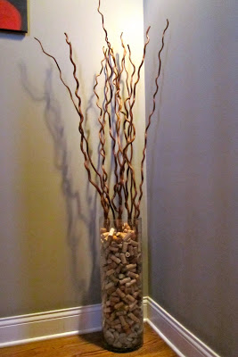 Use Wine Corks as a Vase Fillers