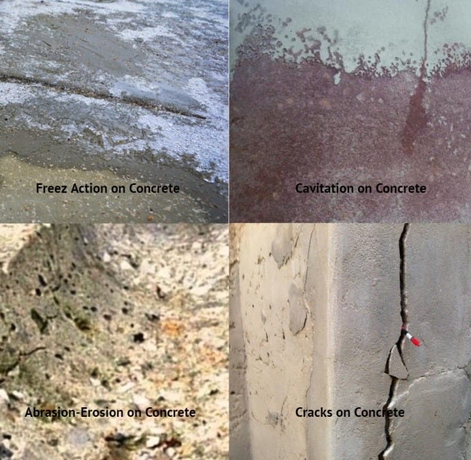 Cracks or Spalling of Concrete