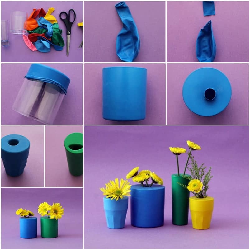 DIY Vase with Colourful Balloons!