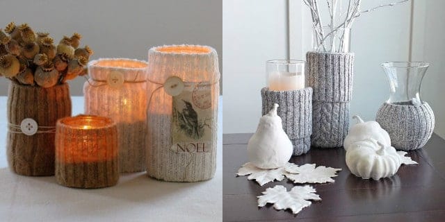 Decorate Vase with Sweater!