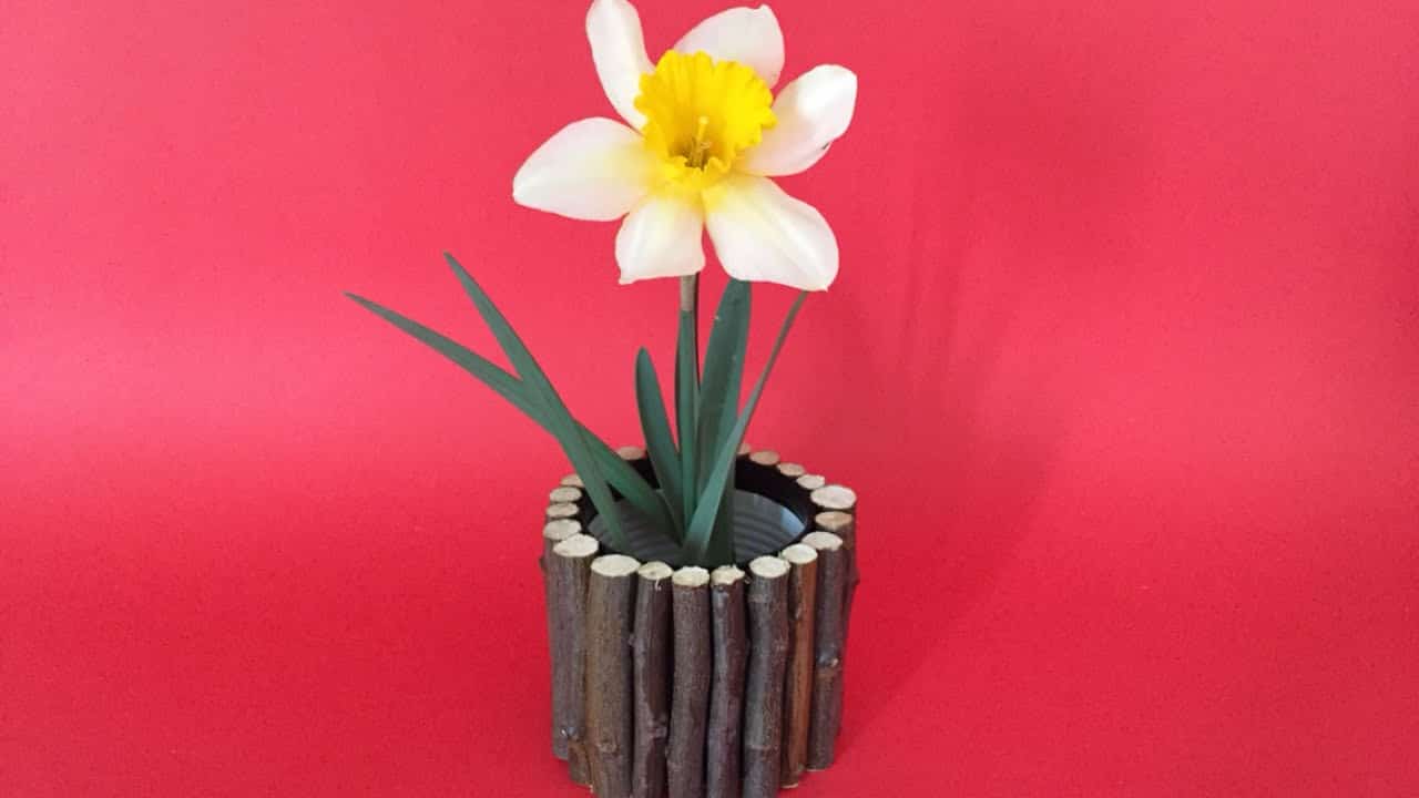Decorate Vase with Wood - Vertically!