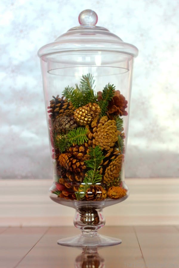 Pinecones फूलदान भराव