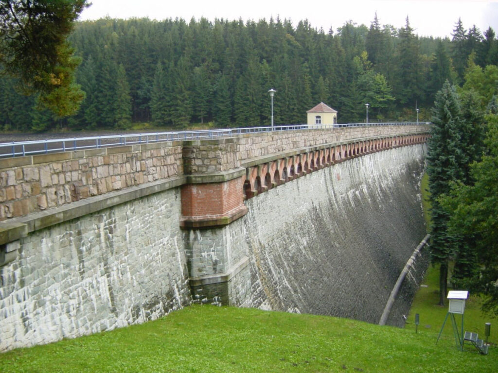 Dam Made With Stone Masonry