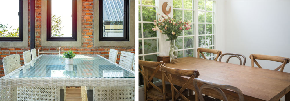 Dining Table Material and Finishes