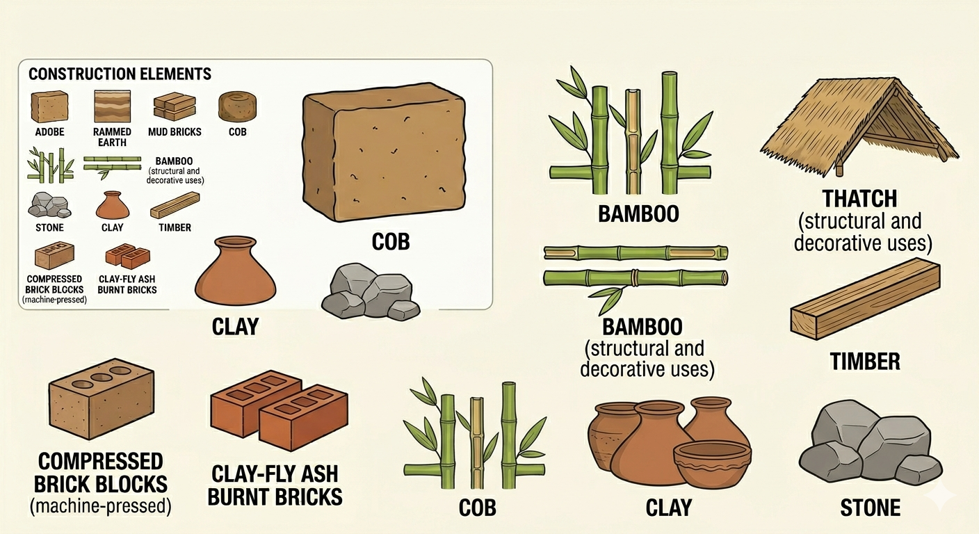 Materials Used in Vernacular Architecture