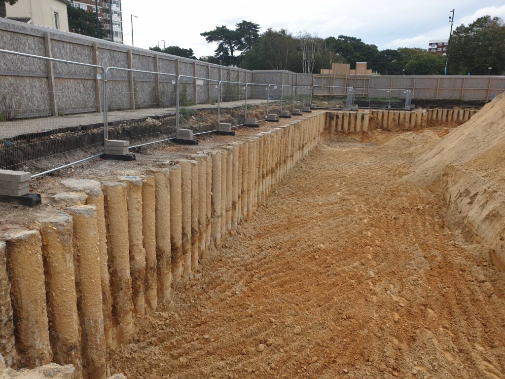 Piled Retaining Wall