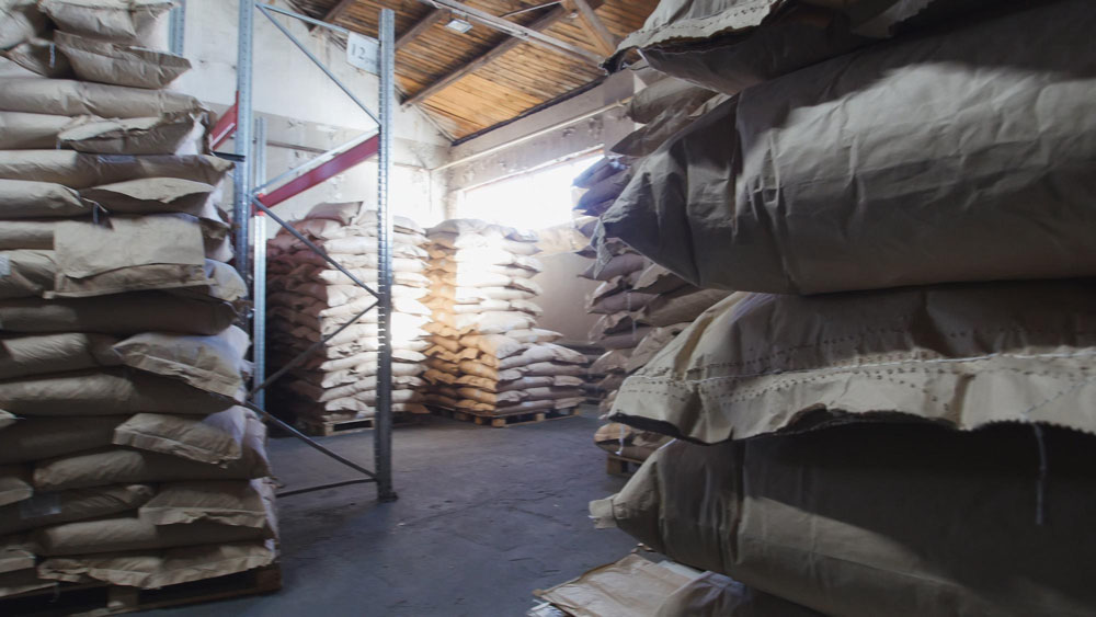 Cement Stored Rightly in Warehouse