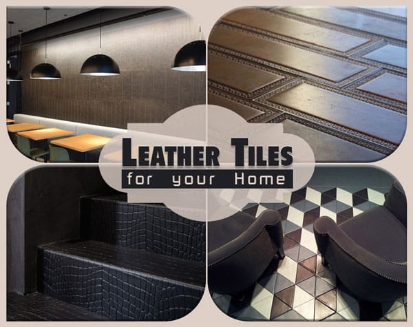 Applications of leather tiles