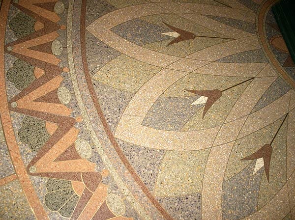 Terrazzo flooring