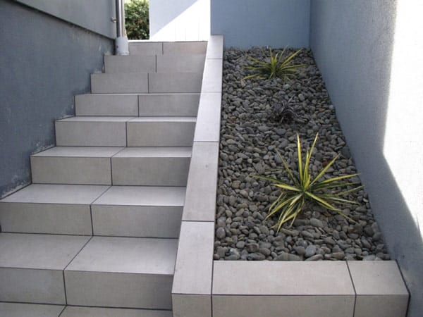 Vitrified steps