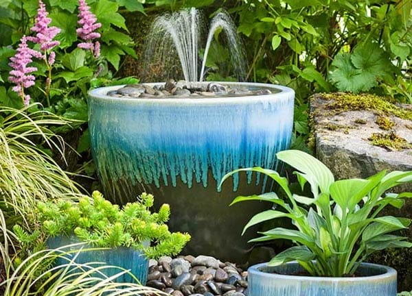 Introduce Colours to your Garden Fountain