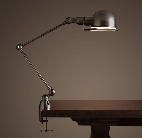 Metal bodied clamp lamps