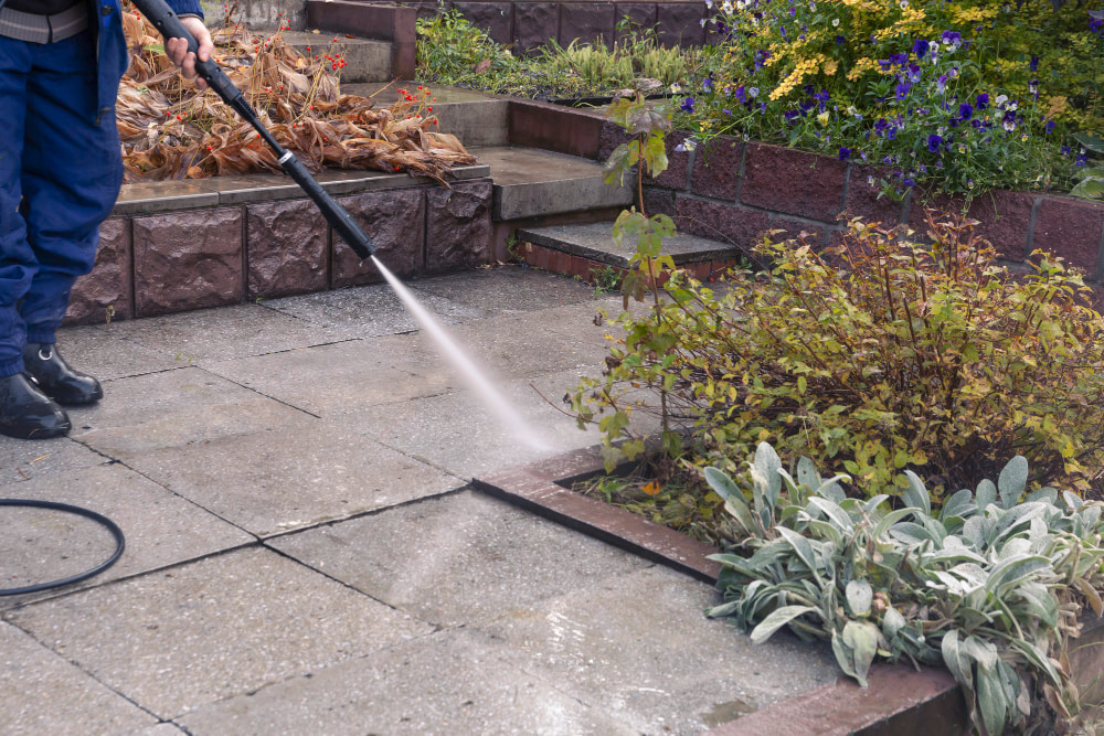 Finishing of Installing Stone Patio