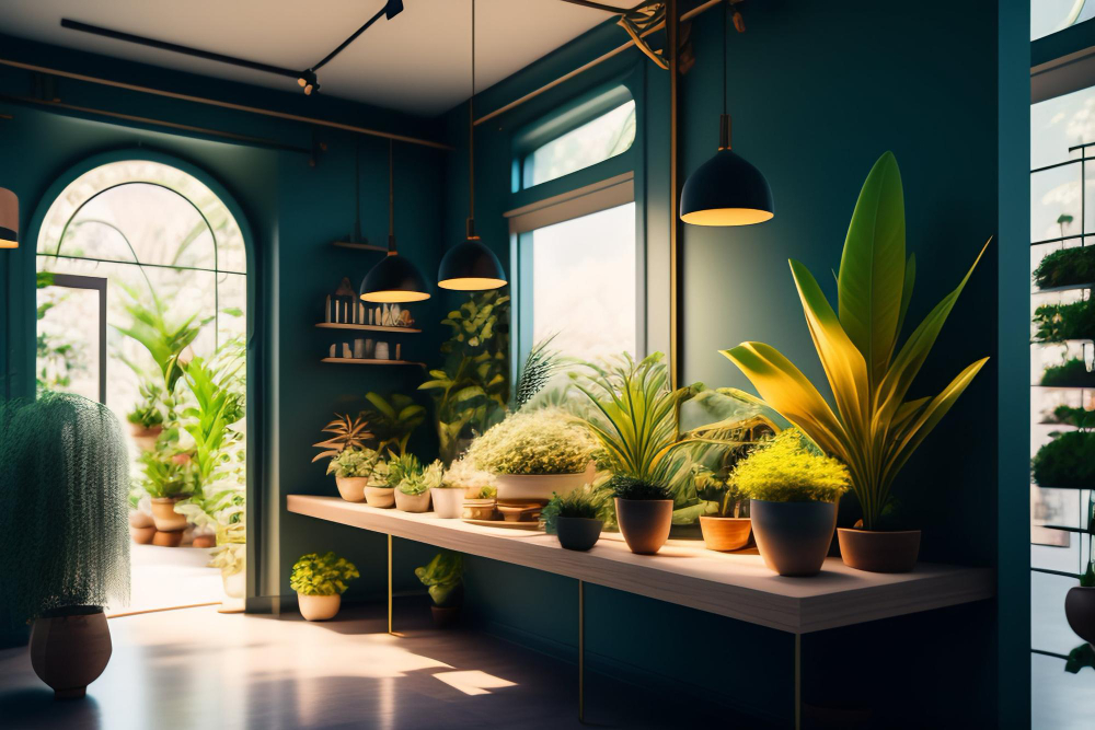 Healthy Living Room Airy Space Indoor Plants