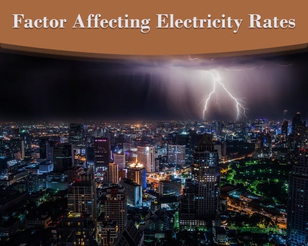 Effect of Weather Condition on Electricity Rate