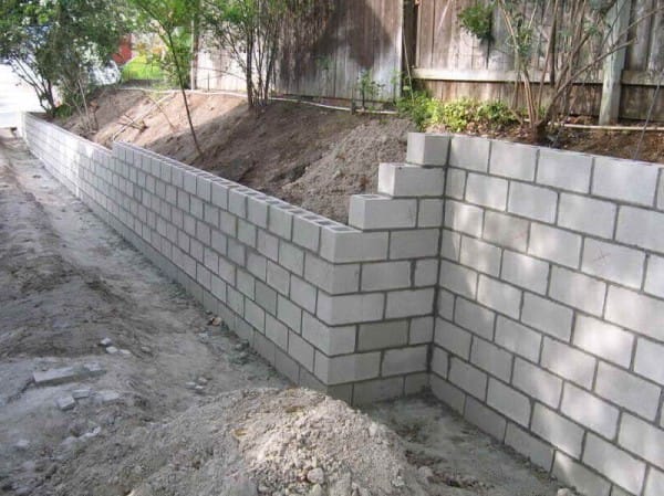 Concrete Blocks Modern Retaining Wall Material