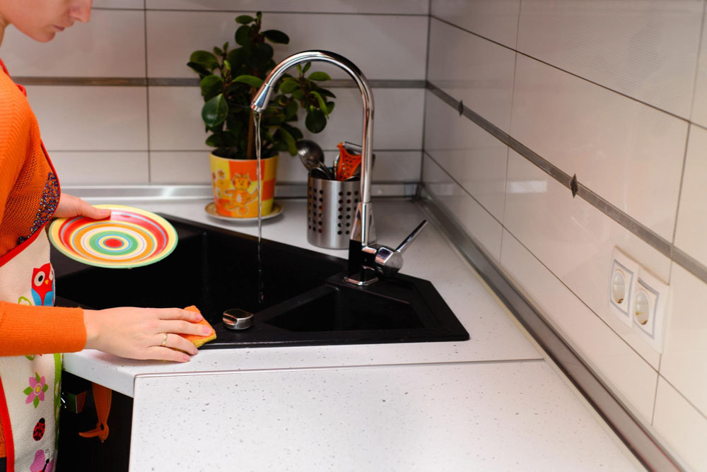 Corner Kitchen Sink