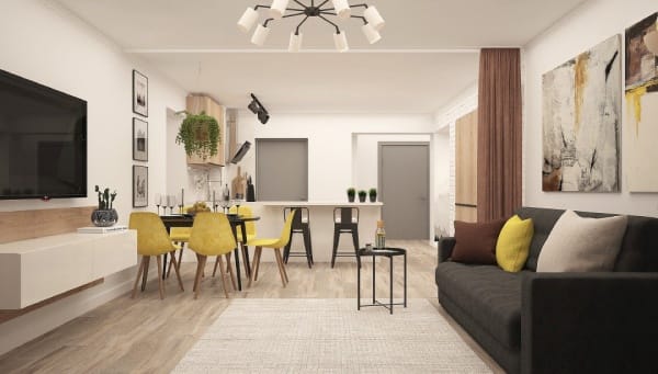 Open Plan Concept - make your small living room look bigger