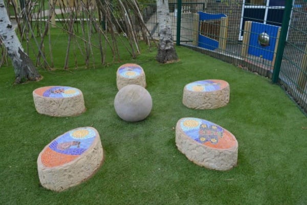 Seating for Disabled in Sensory Garden