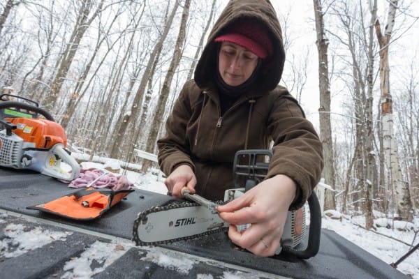 Sharpening of Chainsaw