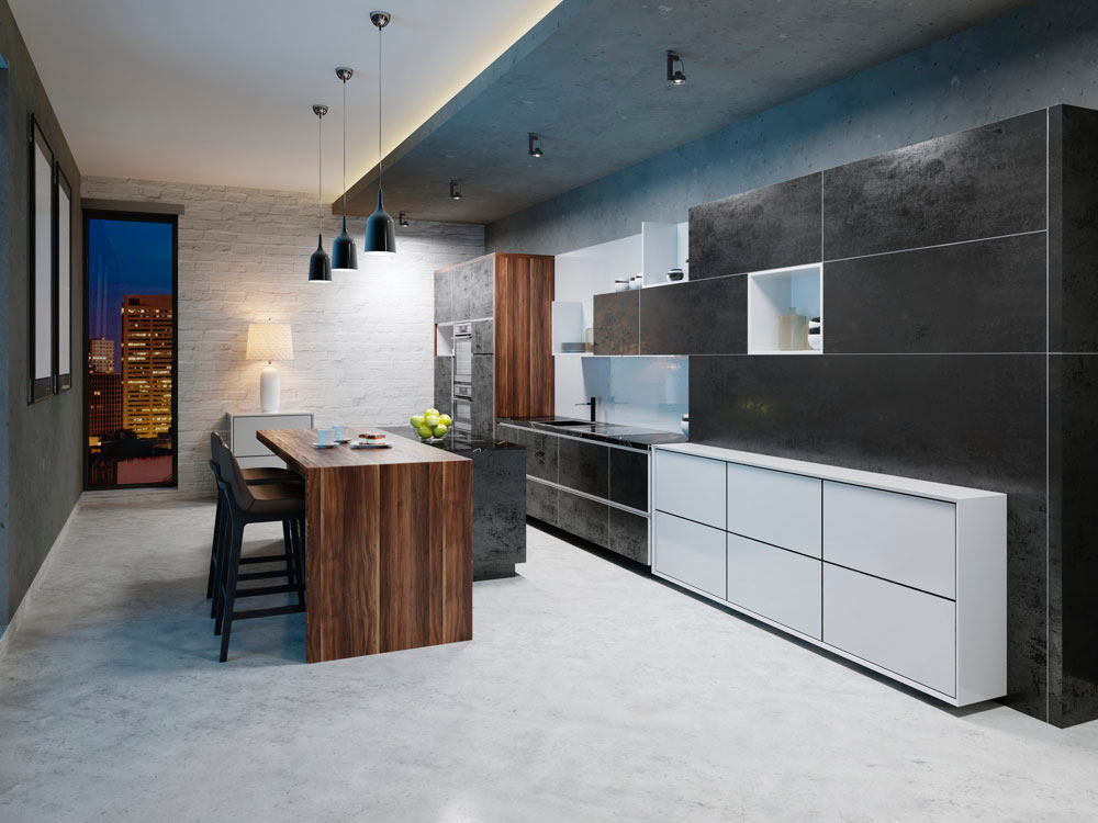 Straight Modular Kitchen