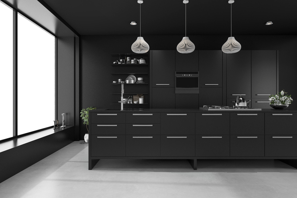 Black Theme in Kitchen