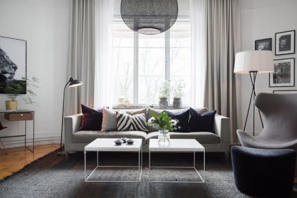 Black & White Living Room