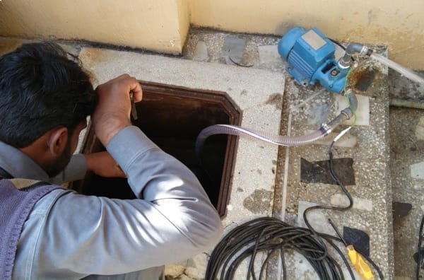 Cleaning of Under Ground Water Storage Tank