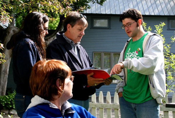 Family Doing Discussion for Buying their New Home