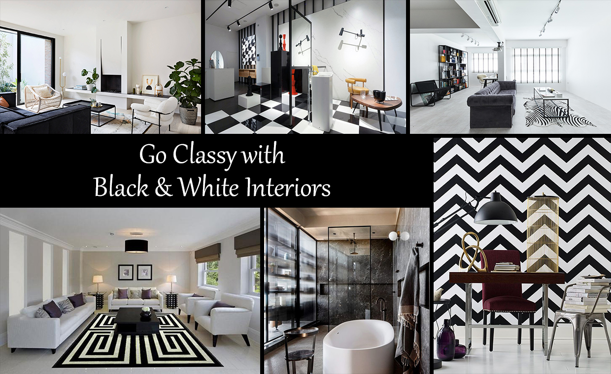 Go Classy with Black & White Interiors