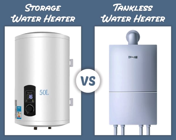 Storage Water Heater Vs Tankless Water Heater