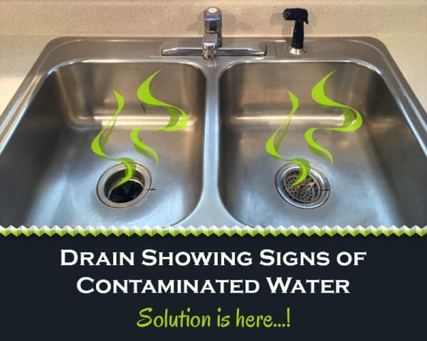 Drain Showing Signs of Contaminated Water