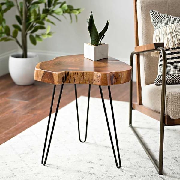 Abstract Coffee Table from Wooden Trunk