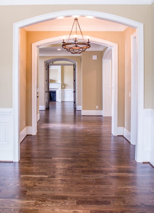 Chandelier in Entryway