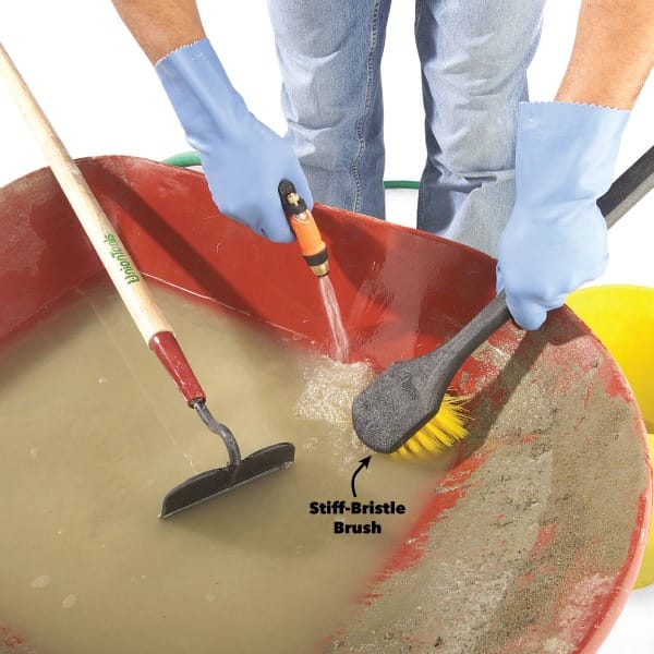 Cleaning of Concrete Mixing Tools