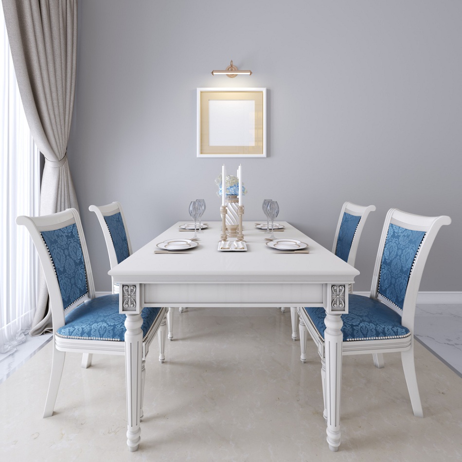 Dining Table with contrasting Chairs