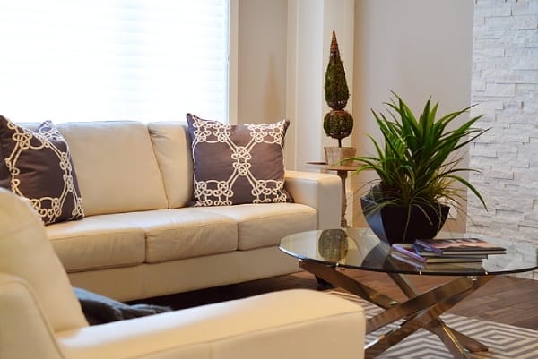Round Glazed Top Center Table