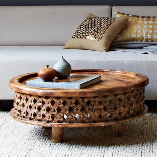 Round Wooden Coffee Table