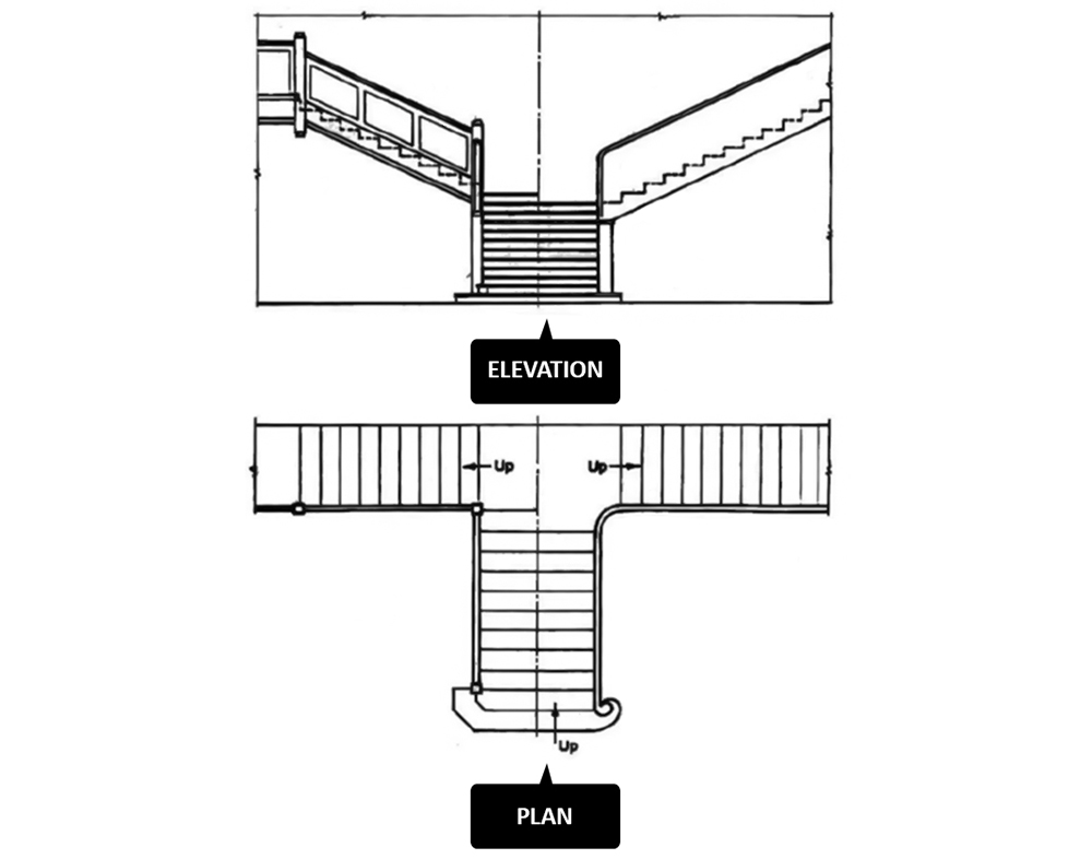 Bifurcated Stair